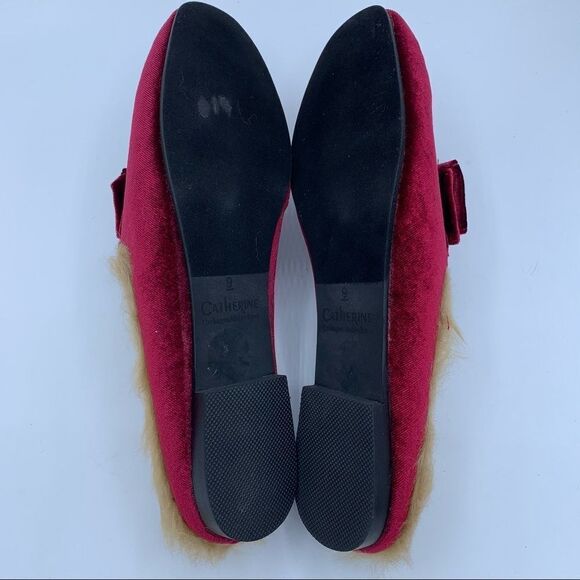 ~Catherine Malandrino Furrow Faux Fur Ruby Mule NWOB - Picture 11 of 11
